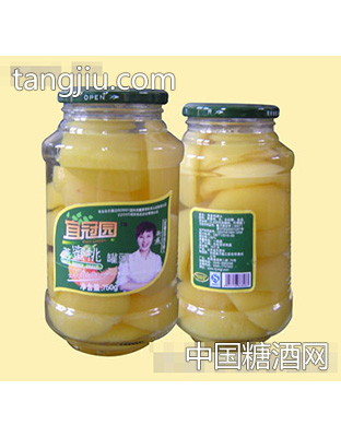750g糖水黄桃罐头