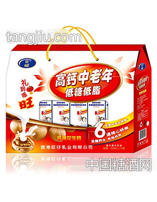 250mlx12盒经旺高钙中老年核桃花生奶（开窗