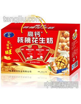 250mlx12盒经旺高钙核桃花生奶（开窗）礼盒