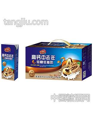 250mlx24盒旺子梦工厂高钙中老年低糖低脂奶