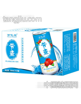 万亿宝爷查野山楂复合果汁饮料250mlx20罐