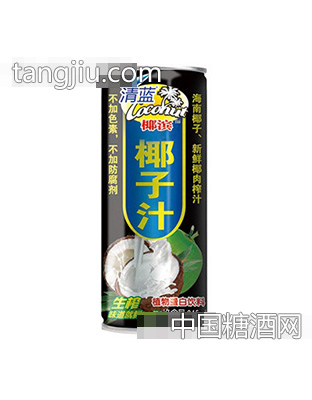 清蓝椰滨生榨椰子汁245ml