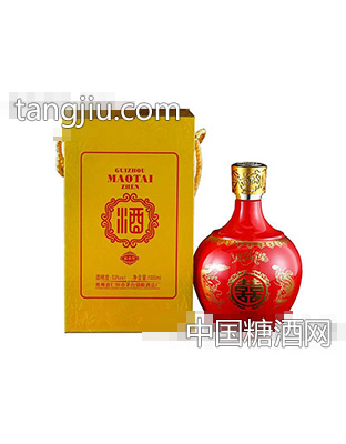 伟大复兴红双喜酒53度1000ml
