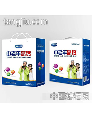 1x12盒味动力乳业中老年高钙复合蛋白饮品礼盒