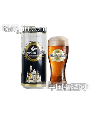 天鹅城堡大麦黑啤酒950ml 单听