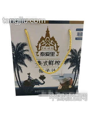泰爱里泰式鲜榨椰子汁1LX6瓶