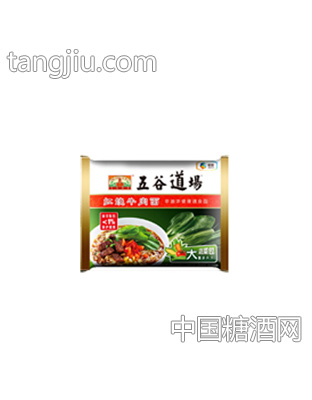 五谷道场袋装红烧牛肉面