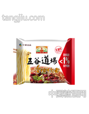 五谷道场袋装香辣牛肉面