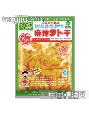 138克麻辣萝卜干