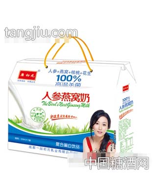 康初元人参燕窝奶250mlx12盒