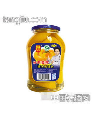长寿黄桃650g罐头