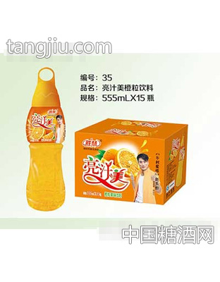 果多多亮汁美橙粒饮料555ml×15瓶
