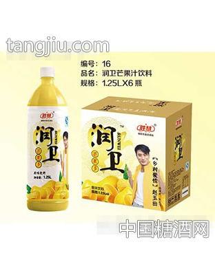 果多多芒果汁饮料1.25L×6瓶