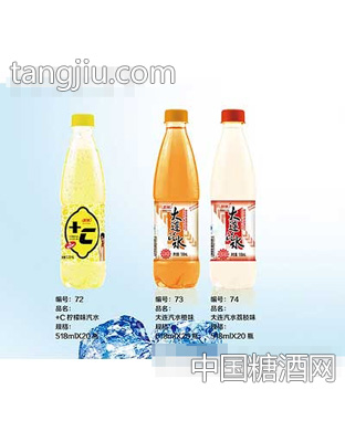 果多多+C柠檬味汽水、大连汽水橙味、大连汽水荔枝