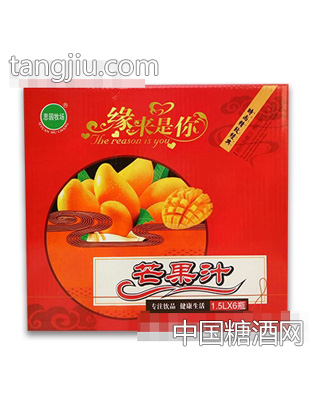 思圆牧场芒果汁1.5Lx6瓶装