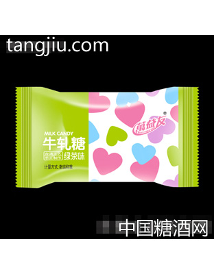 万益友牛轧糖绿茶味