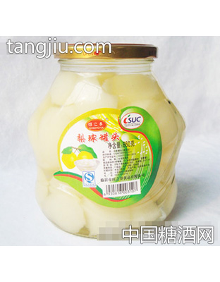 旺之春梨球罐头860g