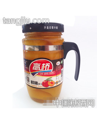 高桥鲜桃罐头608g