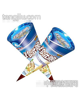 珍滋脆双色脆筒香草香芋口味