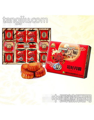 正中食品苦荞月饼礼盒花好月圆