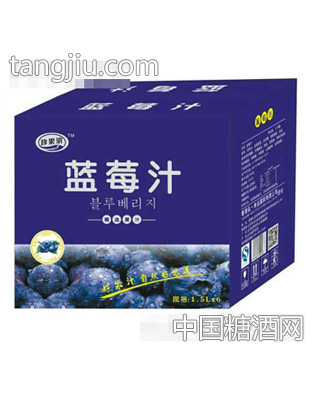 珍果浓蓝莓汁1.5L*6