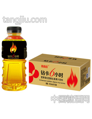 膳鑫园钻卡6小时营养强化型维生素果汁饮料450m