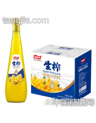 膳鑫园生榨芒果汁饮料828mlx8瓶