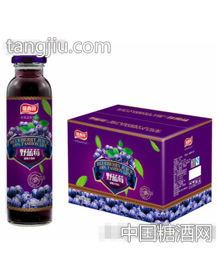 膳鑫园野蓝莓蓝莓汁饮料300mlx15瓶/20瓶