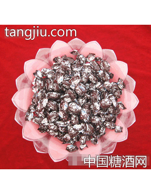 小黄牛双扭褐色包装糖