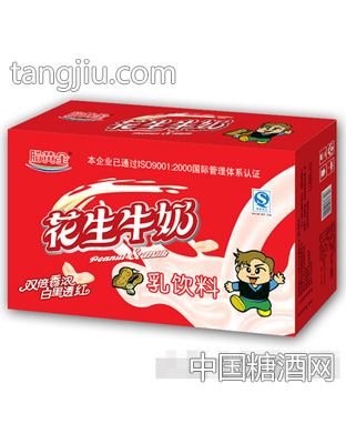 小花牛箱装花生牛奶