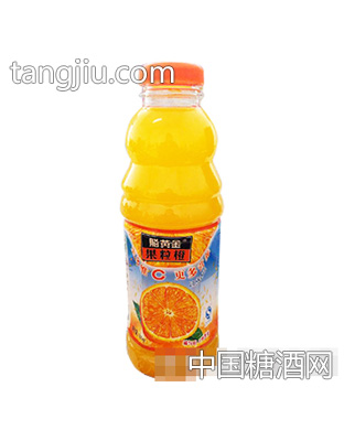 600ml脑黄金果粒橙饮料