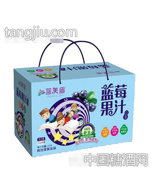 蓝美眉蓝莓果汁手提装