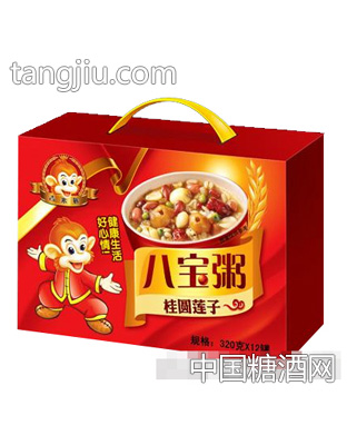 吉米猴桂圆莲子八宝粥320gX12碗