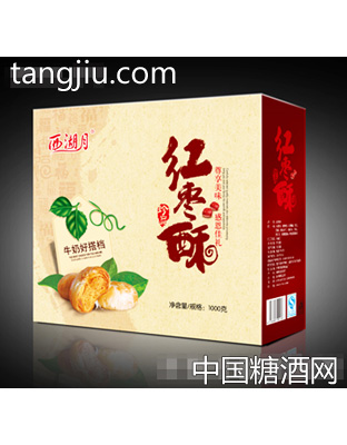 1000g西湖月红枣酥