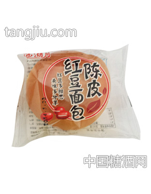 西湖月陈皮红豆面包