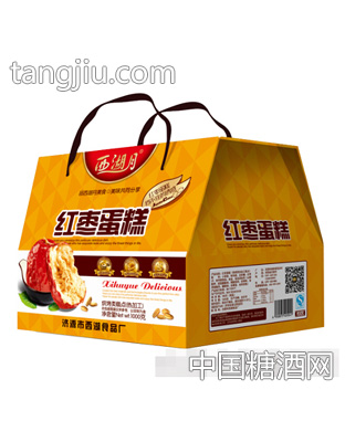 1000g西湖月红枣蛋糕礼盒