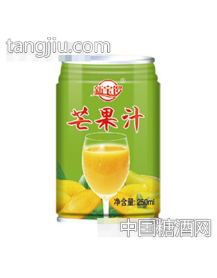 新宝锣芒果汁250ml