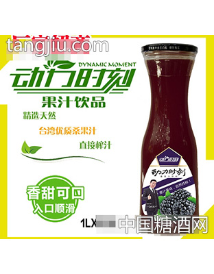 1L动力时刻桑果汁