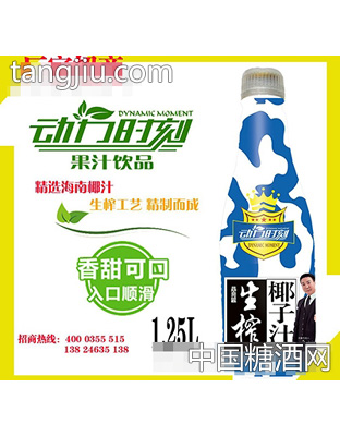 动力时刻生榨椰子汁1.25L