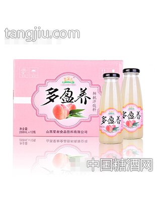 多营养鲜桃汁饮料268ml