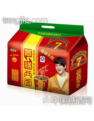薯与我薯膳两面香辣牛肉七连包