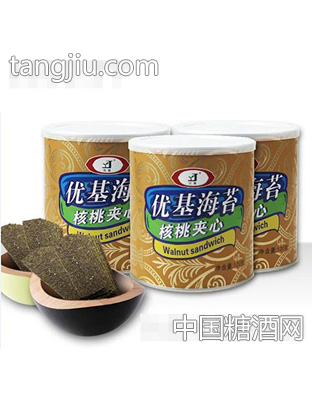 优基海苔核桃仁夹心脆片