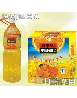 百思缘果粒脐橙1.5L