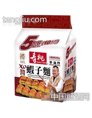 寿桃XO酱虾子面(5包装)