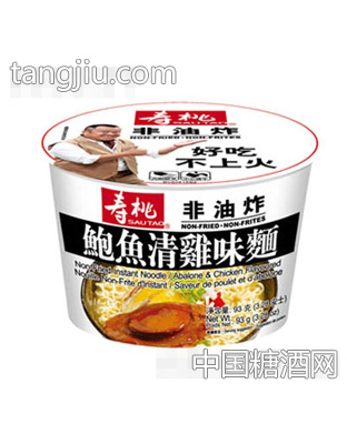 寿桃非油炸鲍鱼清鸡味碗面