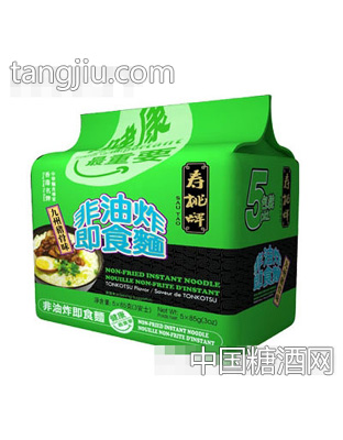 寿桃非油炸即食面(5包)九州猪骨