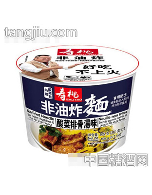 寿桃非油炸面(碗装)酸菜排骨汤味