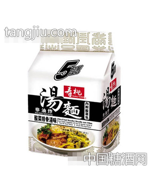 寿桃非油炸汤面(5包装)酸菜排骨汤味