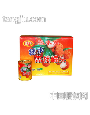 箱装糖水荔枝罐头