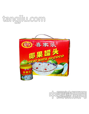 箱装喜家乐揶果罐头